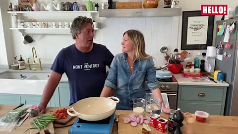WATCH: John Torode and Lisa Faulkner cook in their gorgeous home kitchen