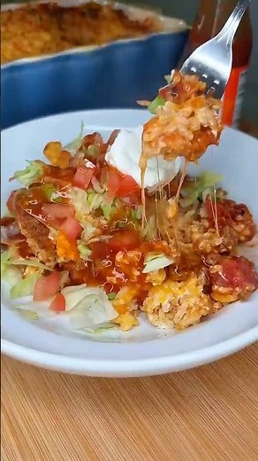 Doritos Locos 😜 #tacocasserole #tacosalad