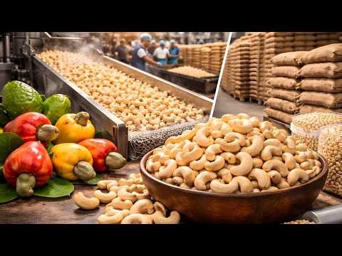 How Cashew Nuts Are Processed Large Scale Production