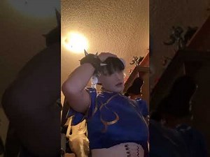 Show & tell Chun-Li street fighter 2 cosplay(with May Roanyer silicone mask & Ivita G cup form)