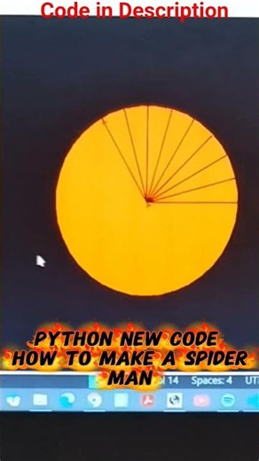 How to make a spider 🕷 in python #python #codingforbeginners #coding #laptoptutorial #codinglife #c