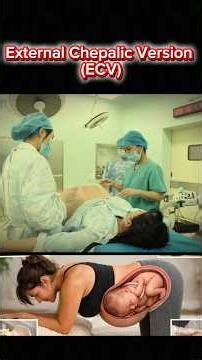 What is ECV? How to bring the Chepalic Position if the Baby is Breech #youtubeshorts #viral #shor...