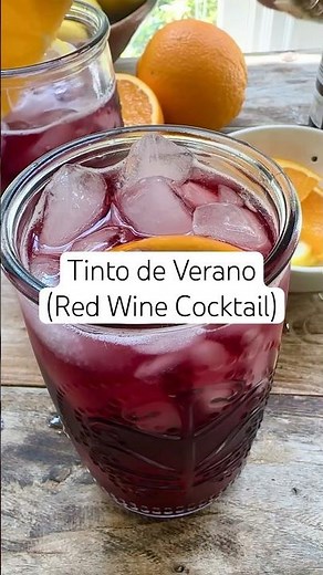 Refreshing summer drink, Tinto de Verano! #summerrecipes