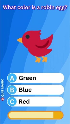 What color is a robin egg? KEODK #QuizMagic #ViralQuiz