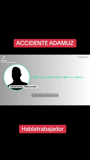 Conversación sobre el accidente ferroviario en Adamuz