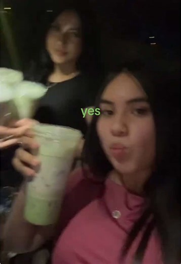 Sisters Enjoying Matcha at Starbucks