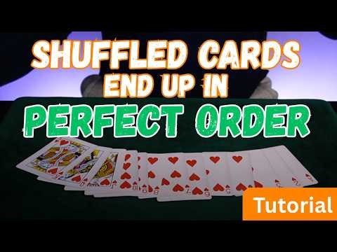 Shuffled Cards End Up In Perfect Order! (Self-Working Card Trick)
