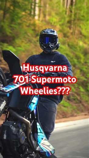 Is it possible to Wheelie the 701 Husqvarna Supermoto? 🤔 #wheelie #motorcycle #ktm