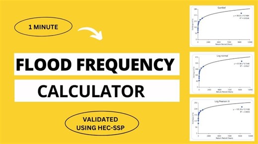 (1 minute) Flood frequency analysis calculator || VALIDATED USING HEC-SSP | Sulav Lohani