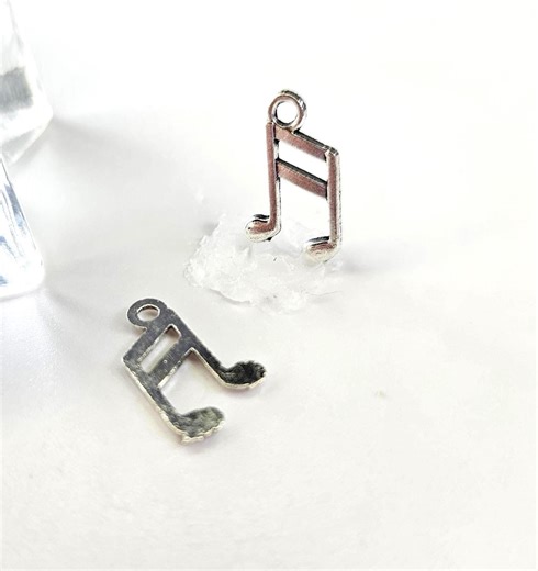 1 Pc Musical Note Charm, Music Charm, Band Charm, Orchestra Charm, Charms/pendants Zinc Alloy - 13x8mm - Etsy