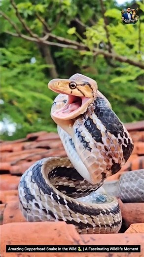 Amazing Copperhead Snake in the Wild | A Fascinating Wildlife Moment #animals #cobra #wildliferescue