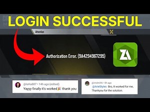 QUICK FIX FOR AUTHORIZATION ERROR IN COD MOBILE