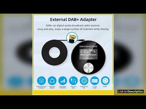 Car DABDAB Radio Adapter Portable DAB Digital Radio FM Transmitter Music Receiver Unlimited Presets