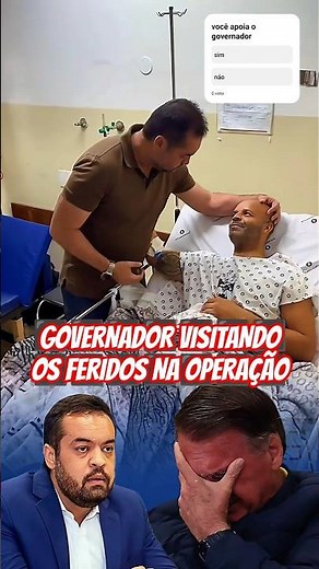 governador Cláudio castro visita os feridos na operação rio de janeiro