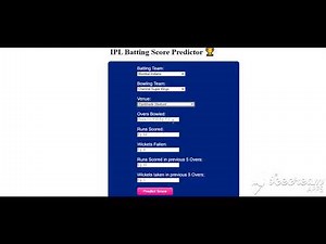 IPL Prediction Using Machine Learning(End to End Implementation)