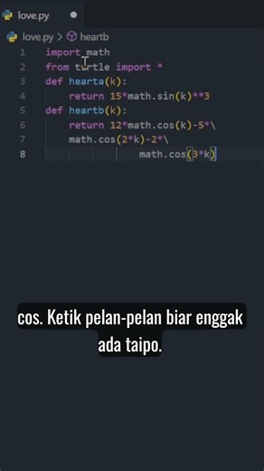 Love Pattern dengan Python