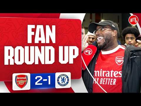 STRESSFUL! (Fan Round Up) | Arsenal 2-1 Chelsea