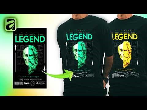 Make Realistic T Shirt Mockups in Affinity (Reusable)