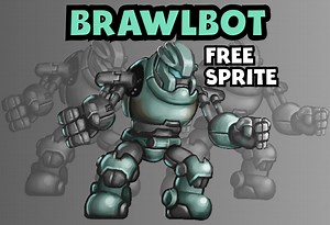 Robot Sprite | BrawlBot by wuhuli