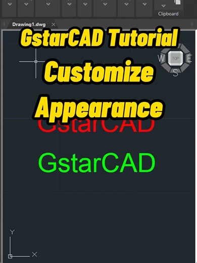 Change the apperance of GstarCAD and make it your own style! #CAD #GstarCAD #engineering #architecture