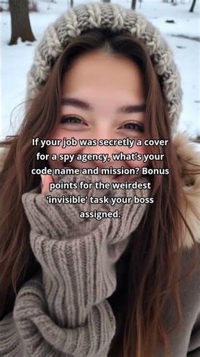 If Your Job Was a Spy Cover, What's Your Code Name & Secret Mission?