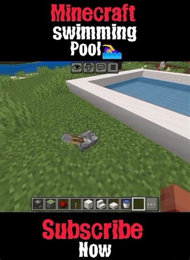Minecraft Easy Pool Tutorial❤️✨#minecraft #gaming #viral #short