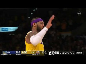 Carmelo Anthony Saves Entire Lakers with a Clutch Three Pointers against Warriors