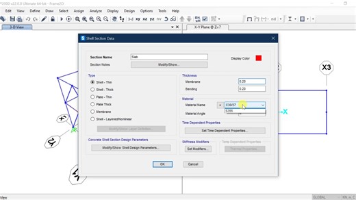 SAP2000： #3 Defining and Assigning Materials and Sections