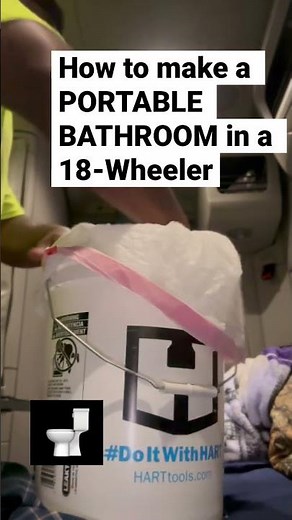 How to MAKE A TOILET in a SEMI TRUCK 🚽 | daily life