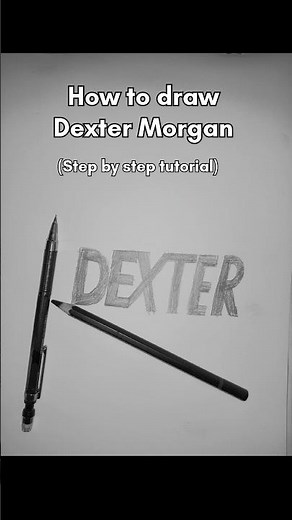How to draw dexter morgan tutorial 🤧.#art #dexter #dextermorgan #artist #drawing