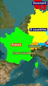 Germany is Bordered by HOW MANY Countries?! 🇩🇪😲 #shorts #geography #pov