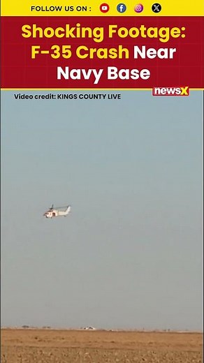 F-35 Fighter Jet Crashes Near NAS Lemoore in California, Pilot Ejects Safely Amid Investigation