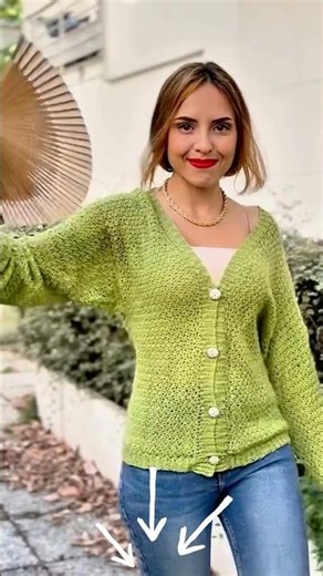 Comment faire une veste au crochet ? Modèle Noelle 🧶 #crochet #cardigan