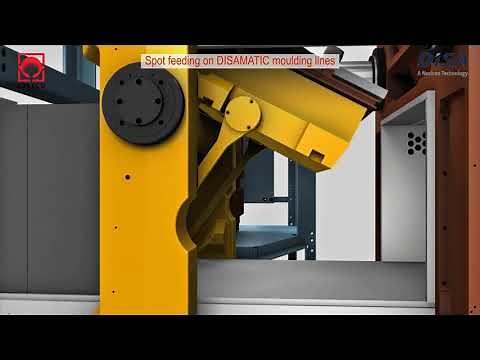 How VSF vertical spot feeding works with a DISAMATIC