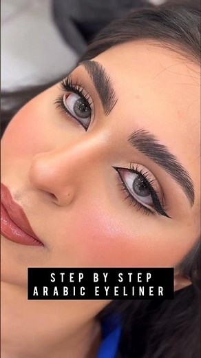 Step by Step Arabic Eyeliner Tutorial 🔥🤩💯 #shorts #makeup #makeuptutorial #learningwithnk #viral