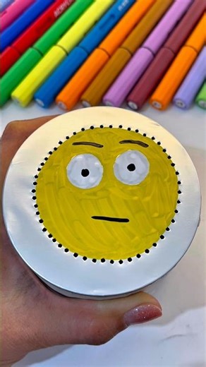 Neutral Face Emoji Drawing😳 #satisfying #asmr #oddlysatisfying #drawing #shorts