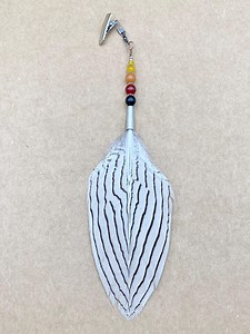 Mini Covert Feather With Gemstone Beads. Powwow Regalia. Imitation Eagle. Native American Crafts - Etsy