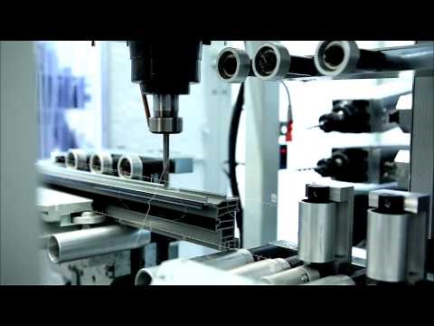 Automatic aluminium window and door production