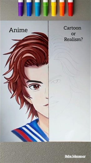 😱 Random Stranger Things Character in Anime Style ✨ #strangerthings #steveharrington #art #drawing