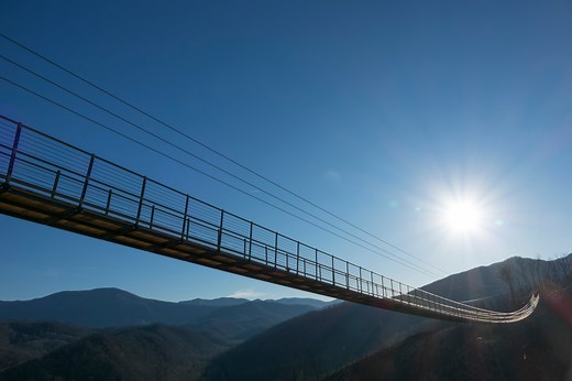 The Longest Pedestrian Suspension Bridge Opens in the US in the Great Smoky Mountains - The Points Guy