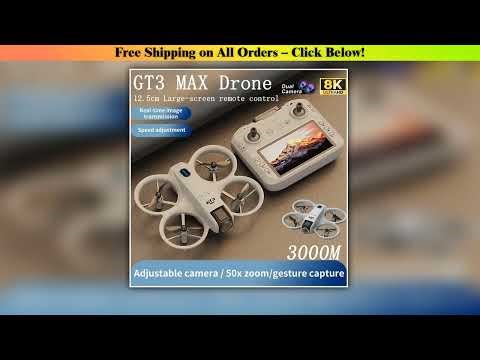 GT3 MAX Mini Drone 5G 8K GPS Professional HD Aerial Photography Dynamic Lighting Remote Control