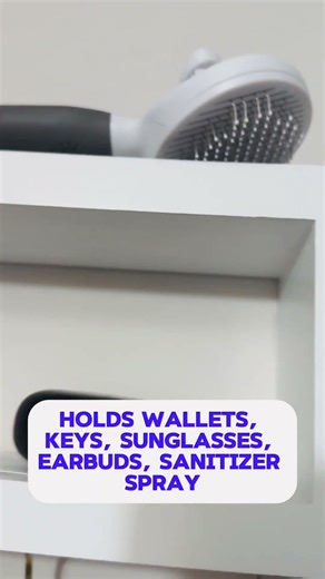 How Much This Entryway Shelf Really Holds | Lwenki Wall Shelf with Hooks - Entryway Organizer