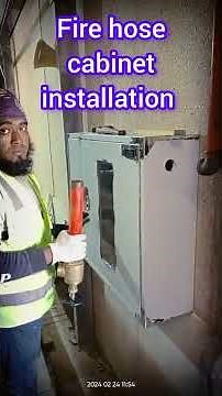 Fire hose Reel cabinet installation