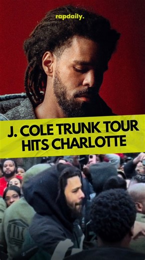 Rap Daily on Instagram: "J. Cole’s “Trunk Sale Tour” hits Charlotte as part of his home state love run, which stopped throughout Raleigh and Fayetteville in the past couple of days. Cole is on this tour with a goal to reach the fans like he did during his come up, in celebration of ‘The Fall-Off.’ Follow @rapdaily for more!"