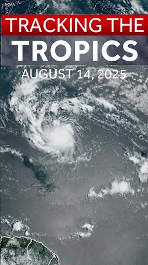 Tracking Tropical Storm Erin | August 14, 2025 satellite