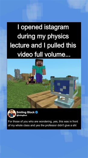 the professor was not happy… #memes #minecraft