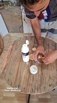 Veja Como é Fácil Fazer uma Mesa Redonda de Madeira #marcenariacriativa #wood #diy
