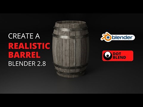 Create A Realistic Barrel In Blender 2.8 | Tutorial Subtitles | Beginner | Step by Step