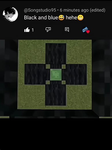 Minecraft black and blue colour drop 🖤💙