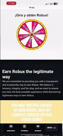 How to earn Free Robux on blx.gg